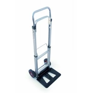Image of Charles Bentley 90 KG Folding Sack Truck Lightweight Stainless Steel telescopic