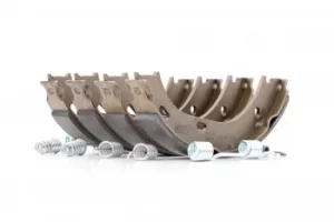 Image of FEBI BILSTEIN Handbrake Shoes MERCEDES-BENZ 08324 0004200620,1084200120,1164200020 Parking Brake Pads,Handbrake Pads,Brake Shoe Set, parking brake