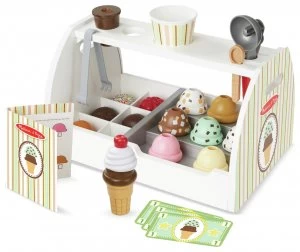 Image of Melissa Doug Scoop Serve Ice Cream Counter.