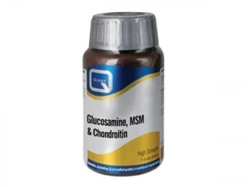 Image of Quest Glucosamine Chondroitron & MSM Tablets - 60s