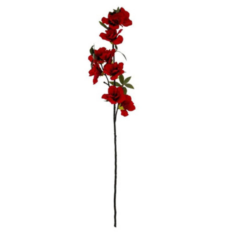 Image of Hill Interiors Crimson Bloom Large Spray Artificial Flower - Plastic - L11 X W11 X H92cm - Red