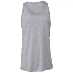 Image of Bella + Canvas Youths Girls Flowy Racer Back Tank Top (S) (Athletic Heather)