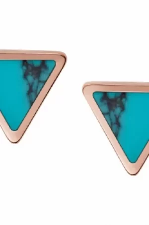 Image of Fossil Jewellery Turquoise Stud Earrings JEWEL JF02638791