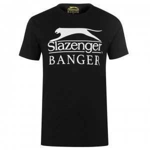 Image of Slazenger Banger Logo T Shirt - Black