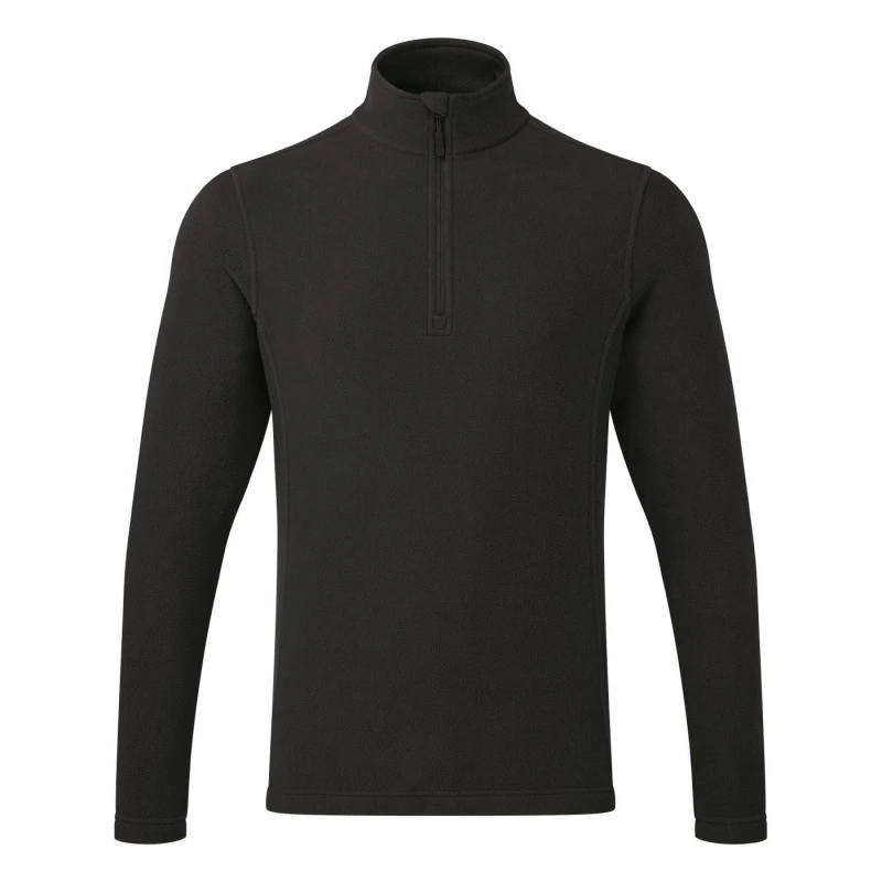 Image of Premier Premier Men Recyclight Quarter Zip Fleece in Black Size: X-Small Black XS Male 5063425889655
