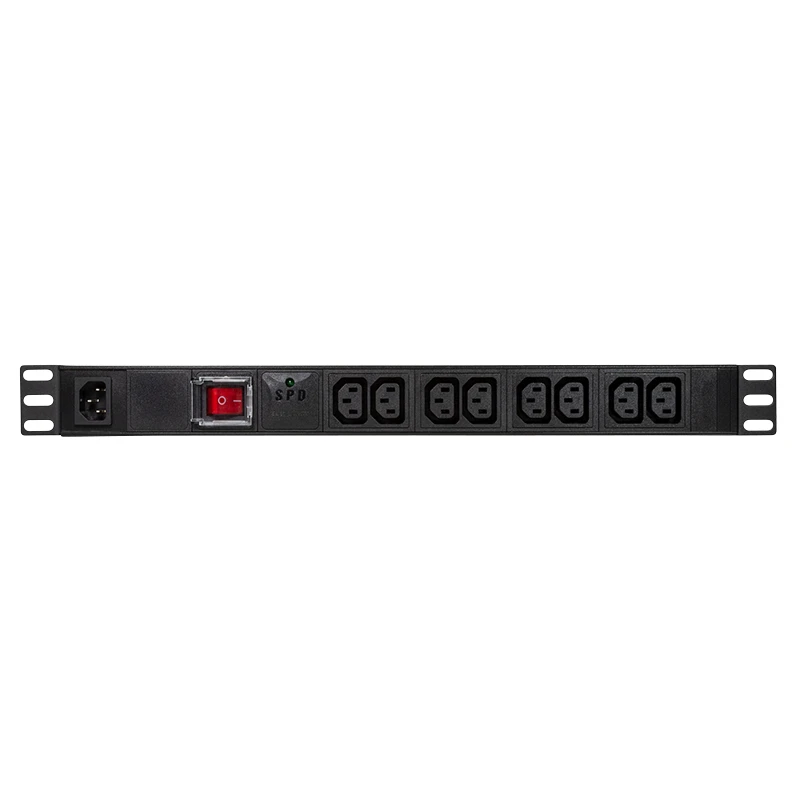 Image of LogiLink PDU8A02 power distribution unit (PDU) 8 AC outlet(s) 1U Black