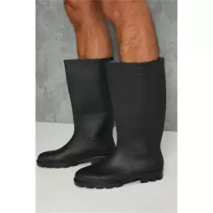 Image of I Saw It First Black Pvc Wellie - Black