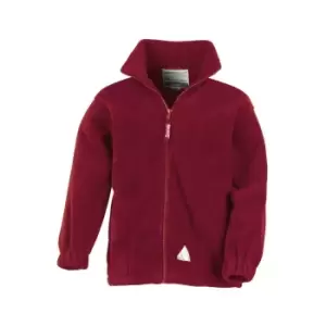 Image of Result Childrens/Kids Full Zip Active Anti Pilling Fleece Jacket (4/6) (Burgundy)