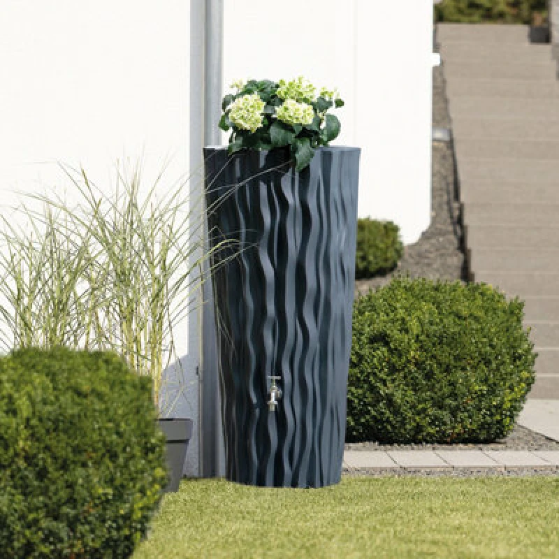 Image of Charles Bentley Alana Flower 160L Water Butt Plastic