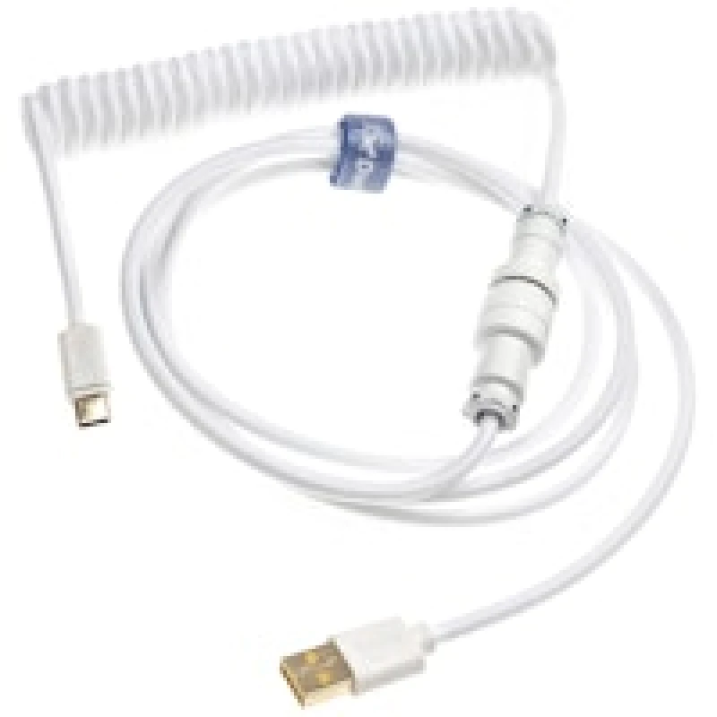 Image of Ducky Keyboard Coiled Cable V2 Pure White