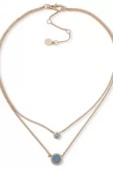 Image of NK 16" DBL ROW INLAY Gold / Blue