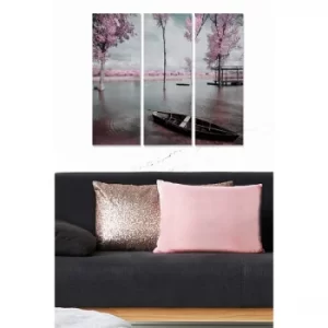 Image of MDF104077472 Multicolor Decorative MDF Painting (3 Pieces)