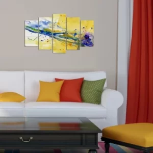 Image of 5PMX-042 Multicolor Decorative MDF Painting (5 Pieces)