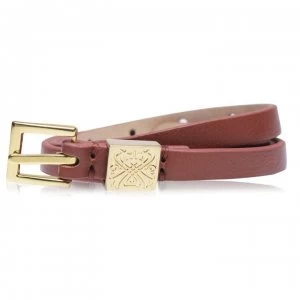 Image of Biba Leather Skinny Belt - Tan