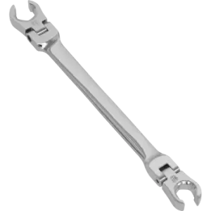 Image of Sealey Flexible Head Flare Nut Spanner 10mm x 11mm