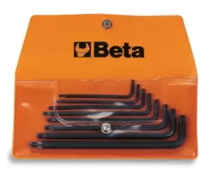 Image of Beta Tools 97 RTX/B8 8pc Offset Torx Security Key Set Wallet 000970260