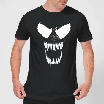 Image of Venom Bare Teeth Mens T-Shirt - Black - 5XL