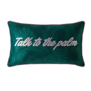 Image of Skinny Dip Talk To The Palm Boudoir Cushion Jade