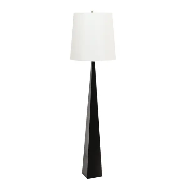 Image of Ascent Floor Lamp with Tapered Shade, Black