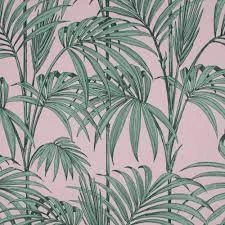 Image of Graham & Brown Julien Macdonald Honolulu Pink Wallpaper Paper