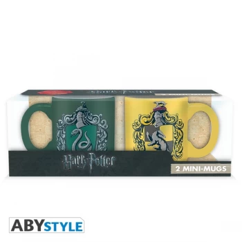 Image of Harry Potter - Slytherin & Hufflepuff Espresso Mugs