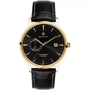 Image of Mens Gant Gant East Hill-IPG Black-Strap Watch Watch