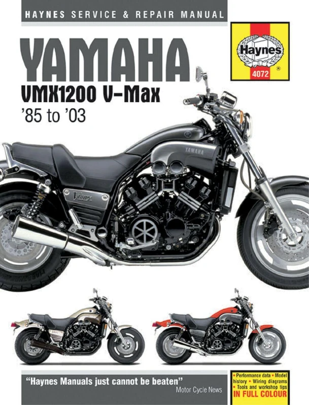 Image of 4072 - Haynes Repair Manual For Yamaha VMX-12 1200 1987-2002 4072