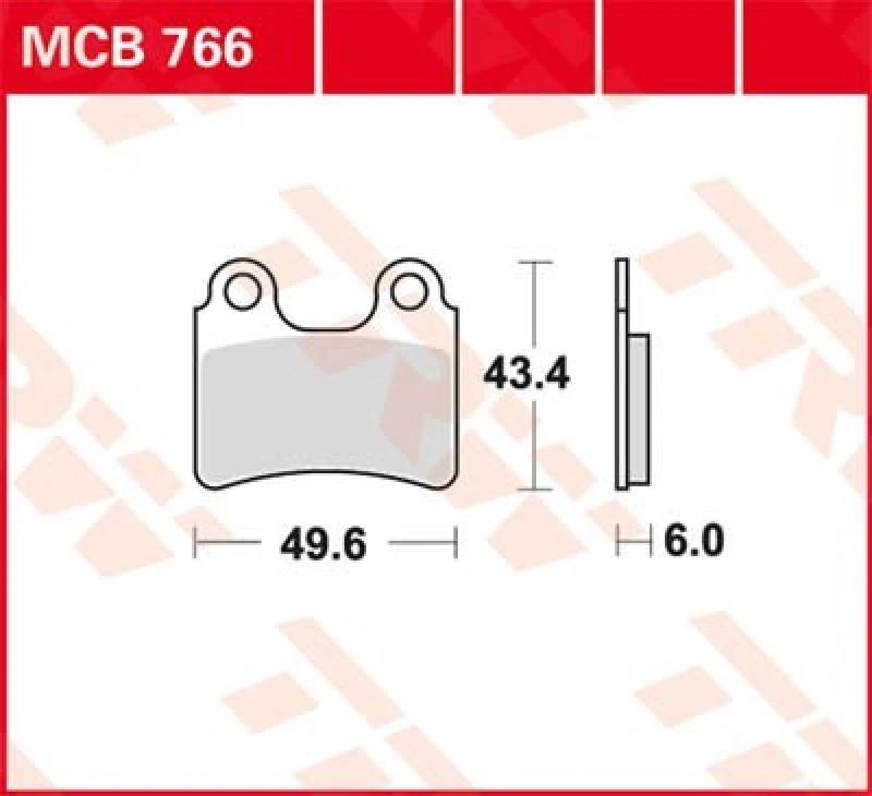 Image of TRW MCB766 Brake pad set Brake Pad Set,disc brake (402)