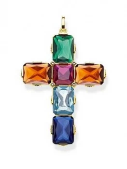 Image of Thomas Sabo Magic Stones Colourful Cross Pendant
