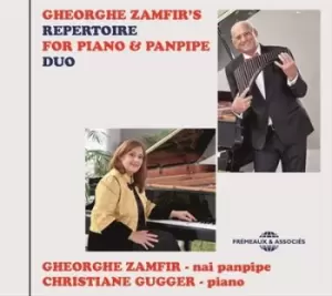 Image of Gheorghe Zamfirs Repertoire for Piano & Panpipe Duo by Gheorghe Zamfir & Christiane Gugger CD Album