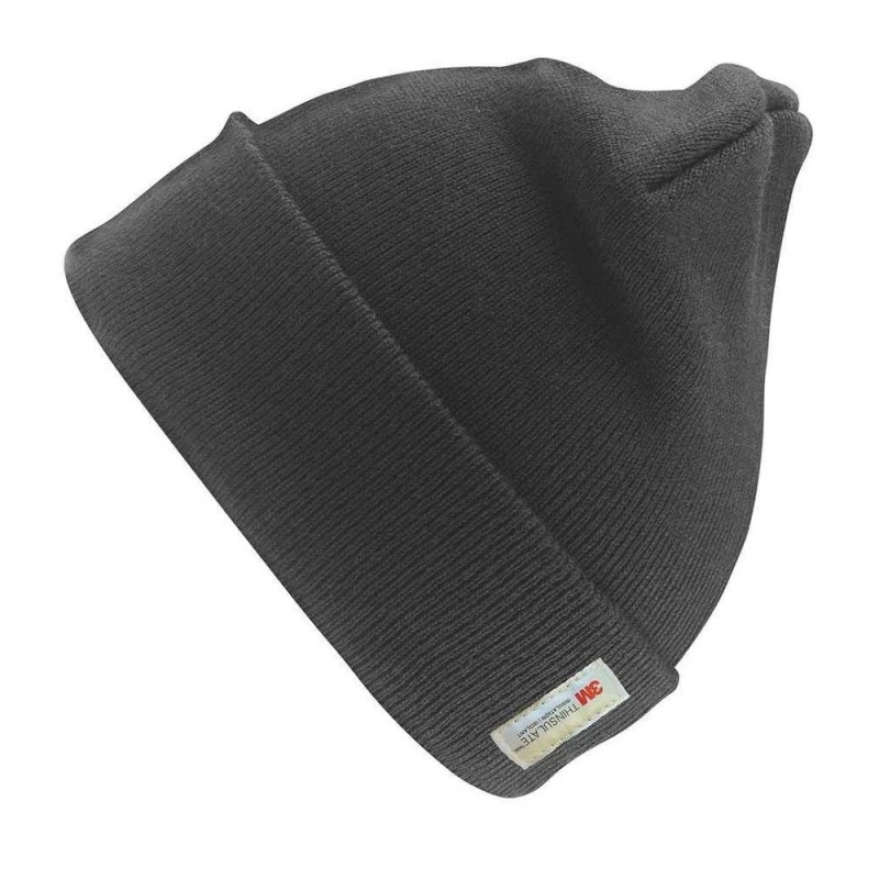 Image of Result Result Men Woolly Thinsulate Ski Hat in Charcoal Charcoal One Size Male 5063470304578