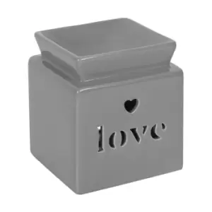 Image of Grey Love Cut Out Oil Burner