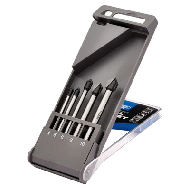 Image of Draper Expert 5 Piece TCT Ceramic Tile Drill Bit Set DBCPS1