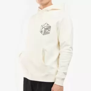 Image of Barbour International X YMC Mens Falmer Hoodie - Whisper White - XL