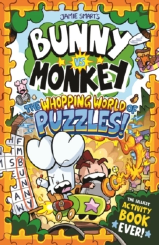 Image of Bunny vs Monkey: The Whopping World of Puzzles (a Phoenix Comic Book, from the multi-million-selling creative genius Jamie Smart) Paperback / softback