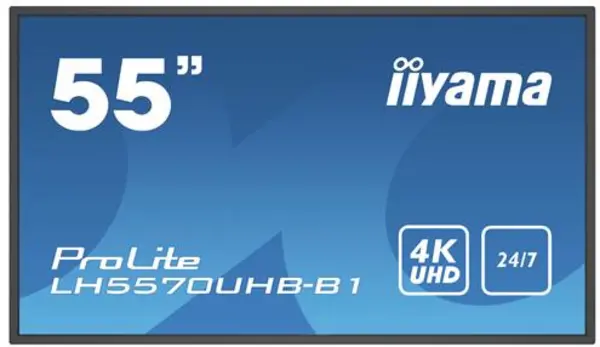 Image of iiyama 55" ProLite LH5570UHB-B1 4K Ultra HD Signage Commercial Display