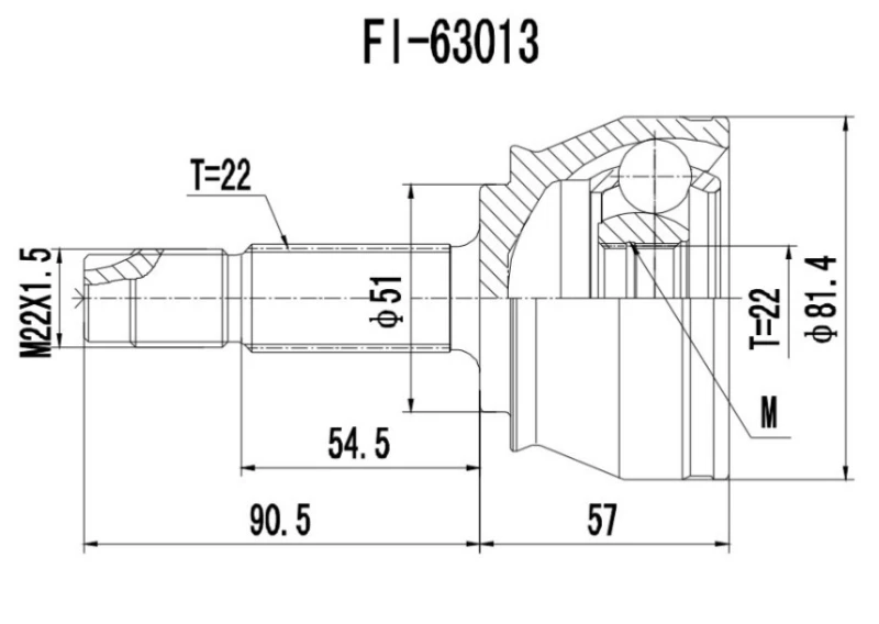 Image of PROCARO 77-FI-500 CV Joint Joint Kit,drive shaft (5)