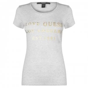 Image of Guess Guess Slogan Pyjama Top - M90