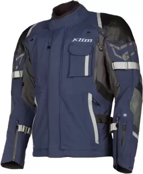 Image of Klim Kodiak Motorcycle Textile Jacket, grey-blue, Size 50, grey-blue, Size 50