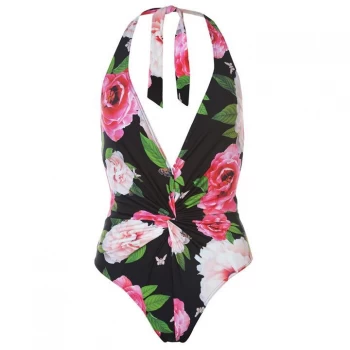 Image of Ted Baker Ted Plunge Swimsuit Womens - BLACK