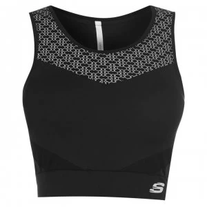 Image of Skechers Crop Sports Bra - Black