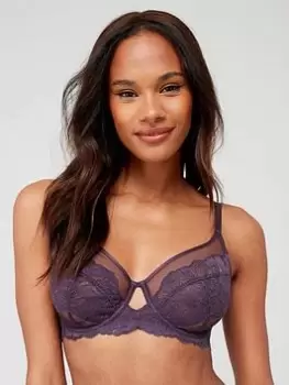 Image of DORINA Sedan Non Padded Wired Bra - Purple, Purple, Size 42D, Women