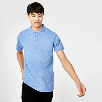 Image of Jack Wills Langold Jaspe Pique Polo - Blue