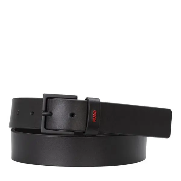 Image of Hugo Giove Leather Belt - Black 2XL