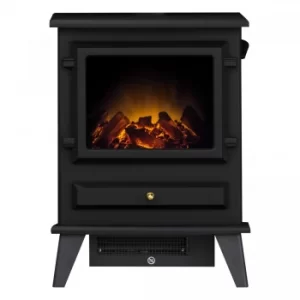Image of 2000W Hudson Black Electric Stove Black