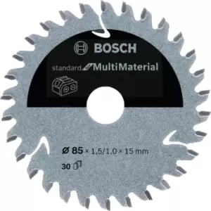 Image of Bosch Standard Cordless Multi Material Cutting Circular Saw Blade 85mm 30T 15mm
