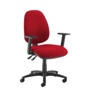 Image of Dams MTO Jota High Back Operator Chair with Adjustable Arms - Bridgetown Purple