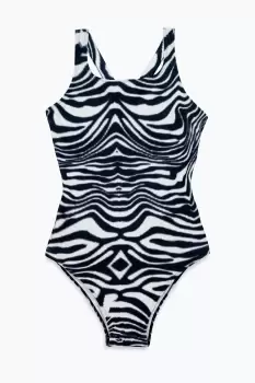 Image of Wave Scribble Swimsuit