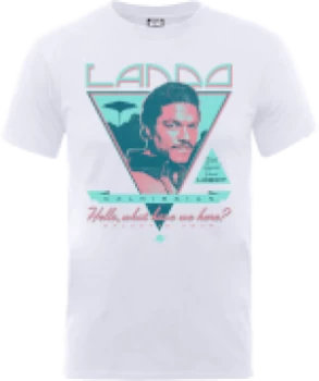 Image of Star Wars Lando Rock Poster T-Shirt - White - M
