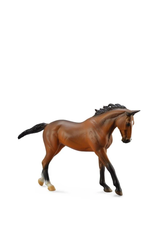 Image of CollectA Thoroughbred Mare Horse Toy in Brown Brown Unisex